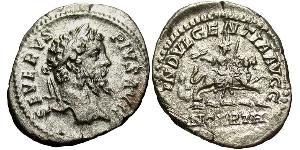 1 Denarius Roman Empire (27BC-395) Silver Septimius Severus (145- 211)