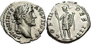 1 Denarius Roman Empire (27BC-395) Silver Antoninus Pius  (86-161)