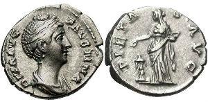 1 Denarius Roman Empire (27BC-395) Silver Faustina I (105-141)