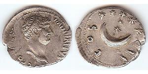 1 Denarius Roman Empire (27BC-395) Silver Hadrian  (76 - 138) 