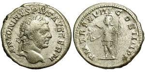 1 Denarius Roman Empire (27BC-395) Silver Caracalla (188-217)
