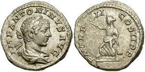 1 Denarius Roman Empire (27BC-395) Silver Elagabalus (203-222)