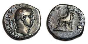 1 Denarius Roman Empire (27BC-395) Silver Vitellius (15-69)