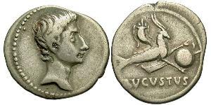 1 Denarius Roman Empire (27BC-395) Silver Augustus (63BC- 14) 