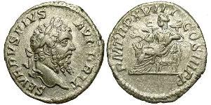 1 Denarius Roman Empire (27BC-395) Silver Septimius Severus (145- 211)