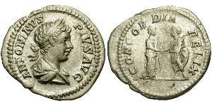 1 Denarius Roman Empire (27BC-395) Silver Caracalla (188-217)