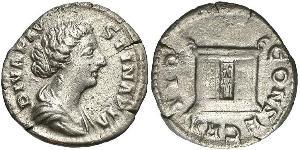 1 Denarius Roman Empire (27BC-395) Silver Faustina II (130-175)