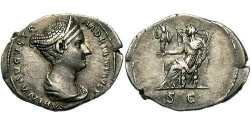 1 Denarius Roman Empire (27BC-395) Silver Vibia Sabina (83-137)