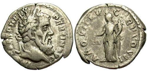 1 Denarius Roman Empire (27BC-395) Silver Pertinax (126-193)