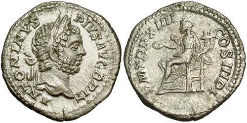 1 Denarius Roman Empire (27BC-395) Silver Caracalla (188-217)