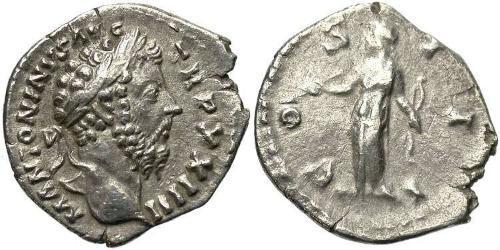 1 Denarius Roman Empire (27BC-395) Silver Marcus Aurelius (121-180)