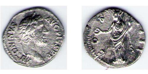 1 Denarius Roman Empire (27BC-395) Silver Antoninus Pius  (86-161)