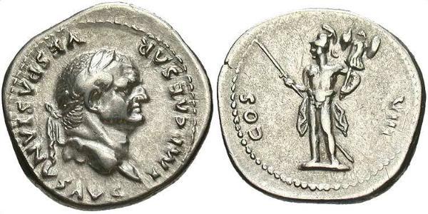 1 Denarius Roman Empire (27BC-395) Silver Vespasian (9-79)