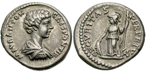1 Denarius Roman Empire (27BC-395) Silver Caracalla (188-217)