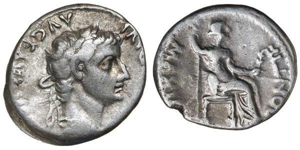 1 Denarius Roman Empire (27BC-395) Silver Tiberius Claudius Nero (42 BC-37)