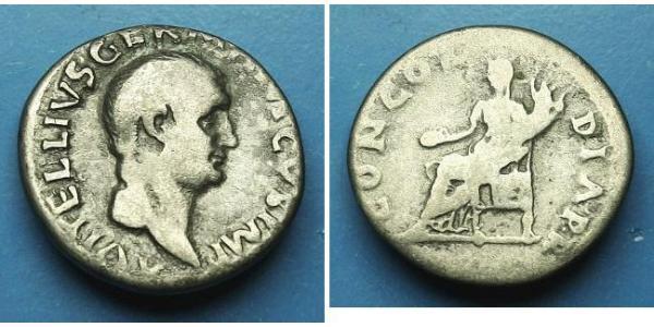 1 Denarius Roman Empire (27BC-395) Silver Vitellius (15-69)