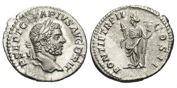 1 Denarius Roman Empire (27BC-395) Silver Geta (189-211)