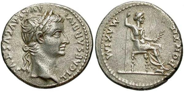 1 Denarius Roman Empire (27BC-395) Silver Tiberius Claudius Nero (42 BC-37)