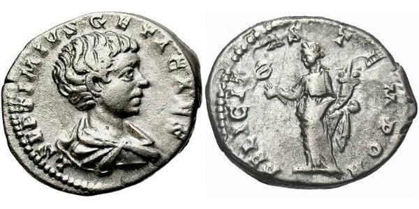 1 Denarius Roman Empire (27BC-395) Silver Geta (189-211)