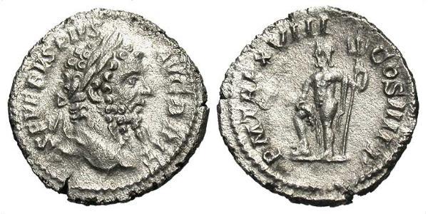 1 Denarius Roman Empire (27BC-395) Silver Septimius Severus (145- 211)