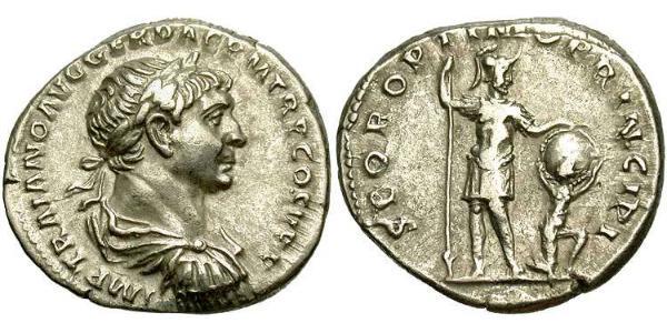 1 Denarius Roman Empire (27BC-395) Silver Trajan (53-117)