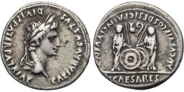 1 Denarius Roman Empire (27BC-395) Silver Augustus (63BC- 14) 