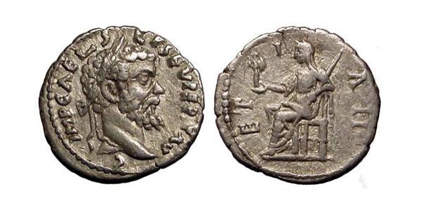 1 Denarius Roman Empire (27BC-395) Silver Septimius Severus (145- 211)