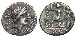 1 Denarius Roman Republic (509BC-27BC) Silver 