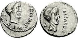 1 Denarius Roman Republic (509BC-27BC) Silver Julius Caesar (100BC- 44 BC)