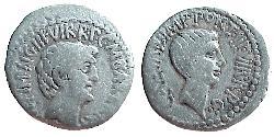 1 Denarius Roman Republic (509BC-27BC) Silver Mark Antony (83BC-30BC)