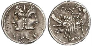 1 Denarius Roman Republic (509BC-27BC) Silver 