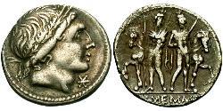 1 Denarius 罗马共和国 (509 BC - 27 BC) 銀 