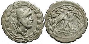 1 Denarius 罗马共和国 (509 BC - 27 BC) 銀 