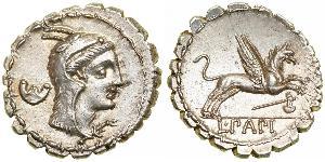 1 Denarius 罗马共和国 (509 BC - 27 BC) 銀 