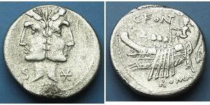 1 Denarius 罗马共和国 (509 BC - 27 BC) 銀 