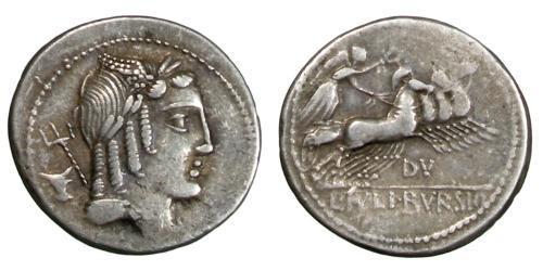 1 Denarius 罗马共和国 (509 BC - 27 BC) 銀 