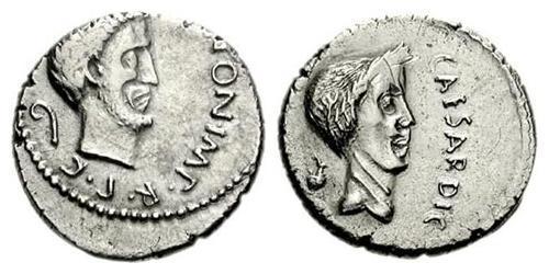 1 Denarius 罗马共和国 (509 BC - 27 BC) 銀 尤利烏斯·凱撒