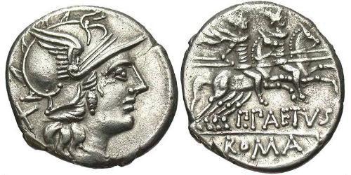 1 Denarius 罗马共和国 (509 BC - 27 BC) 銀 