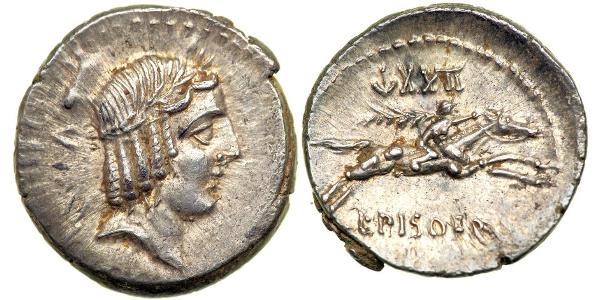 1 Denarius 罗马共和国 (509 BC - 27 BC) 銀 