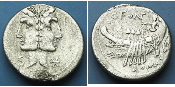 1 Denarius 罗马共和国 (509 BC - 27 BC) 銀 