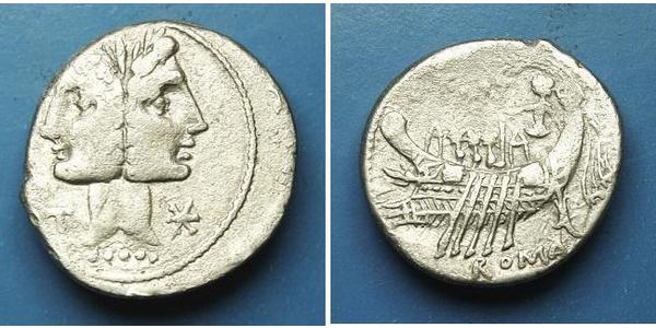 1 Denarius 罗马共和国 (509 BC - 27 BC) 銀 