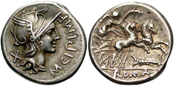 1 Denarius 罗马共和国 (509 BC - 27 BC) 銀 