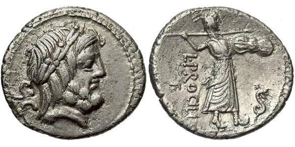 1 Denarius 罗马共和国 (509 BC - 27 BC) 銀 