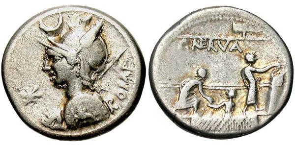 1 Denarius 罗马共和国 (509 BC - 27 BC) 銀 