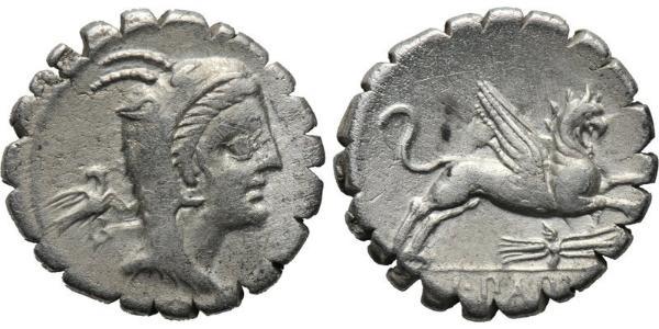 1 Denarius 罗马共和国 (509 BC - 27 BC) 銀 