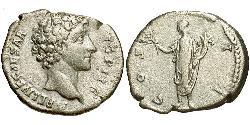 1 Denarius 羅馬帝國 銀 Marcus Aurelius (121-180)