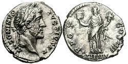 1 Denarius 羅馬帝國 銀 Antoninus Pius  (86-161)