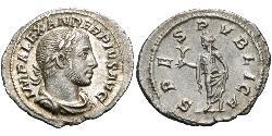 1 Denarius 羅馬帝國 銀 亚历山大·塞维鲁 (208-235)