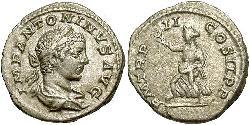 1 Denarius 羅馬帝國 銀 埃拉伽巴路斯