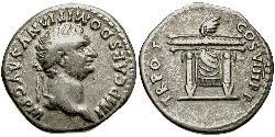 1 Denarius 羅馬帝國 銀 Domitian  (51-96)